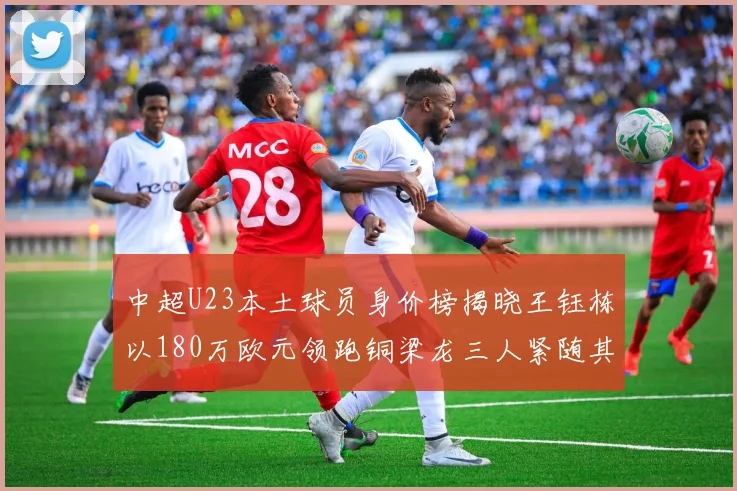 中超U23本土球员身价榜揭晓王钰栋以180万欧元领跑铜梁龙三人紧随其后